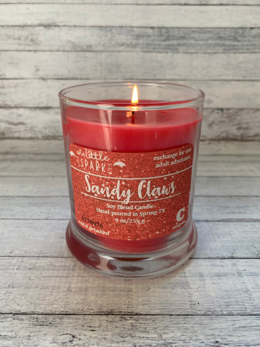 Sandy Claws Candle